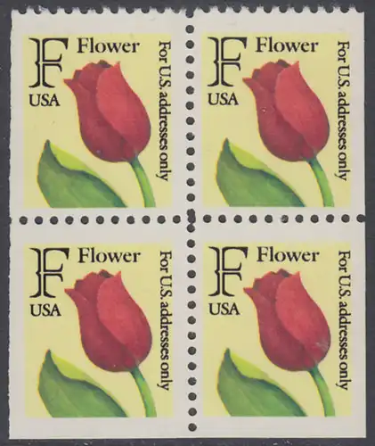 USA Michel 2116H / Scott 2520 postfrisch BLOCK (aus Markenheftchen) - Tulpe