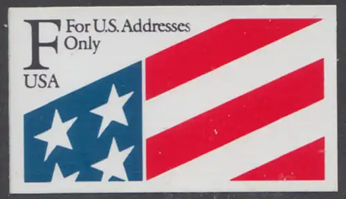 USA Michel 2118 / Scott 2522 postfrisch EINZELMARKE - Freimarke zur Briefportoerhöhung: Stilisierte Flagge