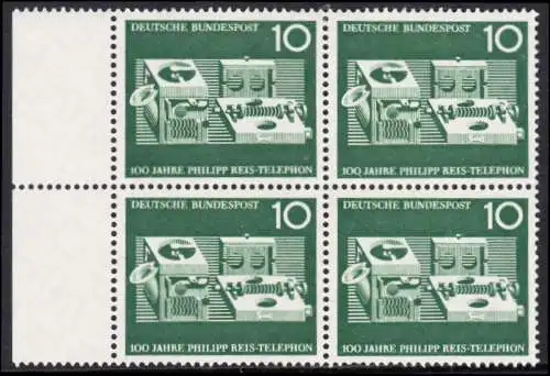 BUND 1961 Michel-Nummer 0373 postfrisch BLOCK RÄNDER links (a2)