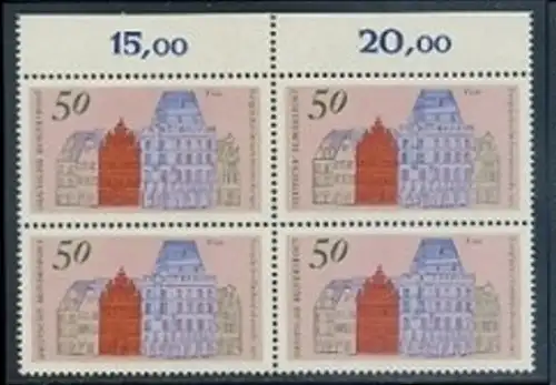 BUND 1975 Michel-Nummer 0862 postfrisch BLOCK ECKRAND oben links