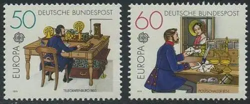 BUND 1979 Michel-Nummer 1011-1012 postfrisch SATZ(2) EINZELMARKEN