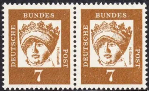 BUND 1961 Michel-Nummer 0348x postfrisch horiz.PAAR