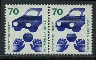 BUND 1973 Michel-Nummer 0773 postfrisch horiz.PAAR