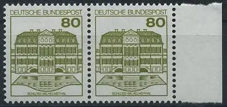 BUND 1982 Michel-Nummer 1140 postfrisch horiz.PAAR RAND rechts