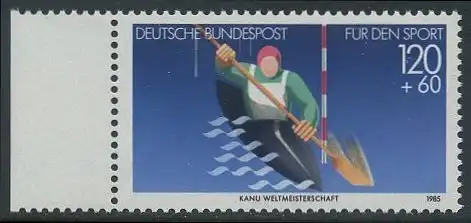 BUND 1985 Michel-Nummer 1239 postfrisch EINZELMARKE RAND links