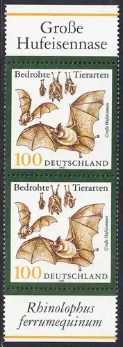 BUND 1999 Michel-Nummer 2086 postfrisch vert.PAAR RÄNDER unten/oben 