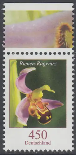 BUND 2015 Michel-Nummer 3191 postfrisch EINZELMARKE RAND oben (b)