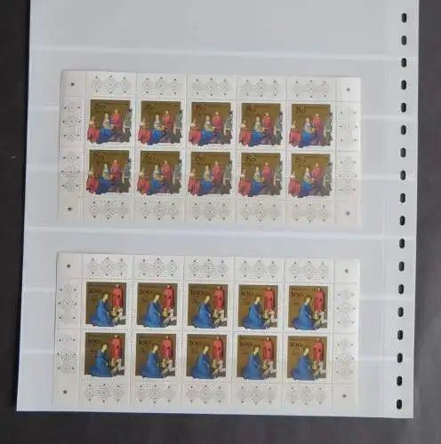 Bund Kleinbogen Zehnerbogen 1770-1771 Wehnachten Luxus postfrisch MNH Kat. 40,00