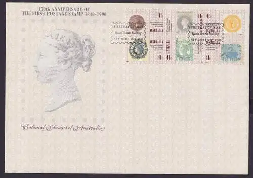 Australien Brief Queen Victoria 150 Jahre Zusammendruck Marken Kolonien