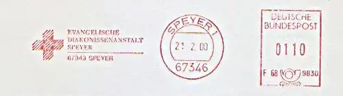 Freistempel F68 9830 Speyer - Evangelische Diakonissenanstalt Speyer (#1443)