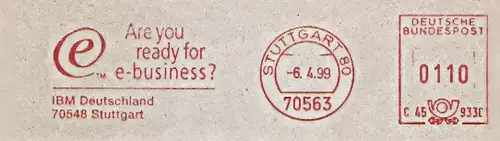 Freistempel C45 933C Stuttgart - IBM Deutschland - Are you ready for e-business ? (#1510)