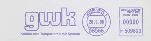 Freistempel F509833 Kierspe - gwk - Kühlen und Temperieren mit System (#713)