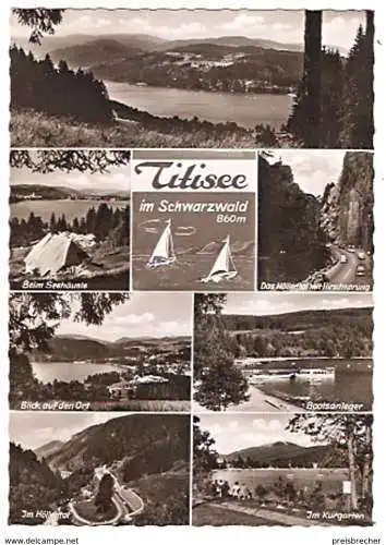 Ansichtskarte Deutschland - Baden-Württemberg - Titisee-Neustadt / Titisee - Mehrbildkarte (1022)