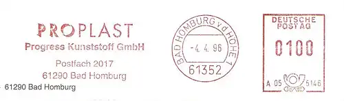 Freistempel A05 5146 Bad Homburg - PROPLAST Progress Kunststoff GmbH (#1618)