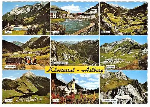 Ansichtskarte Österreich - Klostertal - Arlberg - Mehrbildkarte  (1479)