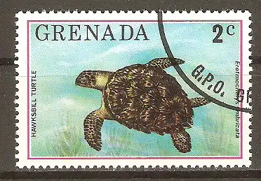 Briefmarke Grenada Mi.Nr. 727 o Echte Karettschildkröte (Eretmochelys imbricata) #202432