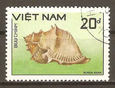 Briefmarke Vietnam Mi.Nr. 1961 o Froschschnecke (Bursa rana) #202450