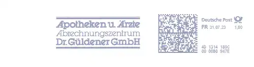 Freistempel 4D1314189C Stuttgart - Apotheken u. Ärzte Abrechnungszentrum Dr. Güldener GmbH (#2787)