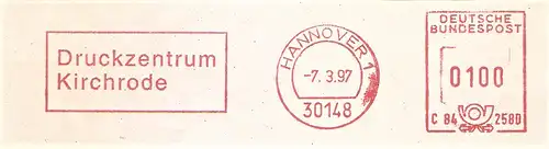 Freistempel C84 258D Hannover - Druckzentrum Kirchrode (#2579)