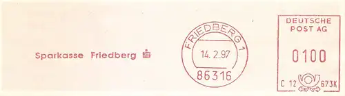 Freistempel C12 673K Friedberg - Sparkasse Friedberg (#2581)