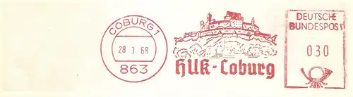 Freistempel Coburg - HUK-Coburg (Abb. Veste Coburg) (#2743)