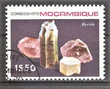 Briefmarke Mocambique Mi.Nr. 713 o Mineralien 1979 / Beryll