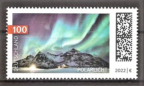 Briefmarke BRD Mi.Nr. 3680 ** Himmelsereignisse 2022 / Polarlicht