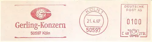 Freistempel C48 273L Köln - Gerling Konzern (#3103)