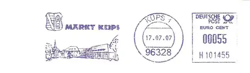 Freistempel H101455 Küps - Markt Küps (Abb. Ortsansicht) (#3126)