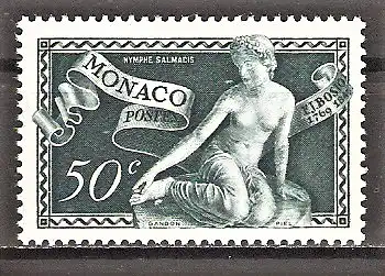 Briefmarke Monaco Mi.Nr. 348 ** 180. Geburtstag von François-Joseph Bosio 1948 / Skulptur "Nymphe Salmacis"