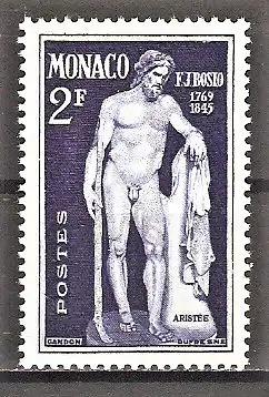 Briefmarke Monaco Mi.Nr. 350 ** 180. Geburtstag von François-Joseph Bosio 1948 / Skulptur "Aristeus"