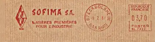 Freistempel Frankreich NL 7432 Eckbolsheim - SOFIMA S.A. (#202)