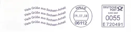 Freistempel E720491 Halle - Viele Grüße aus Sachsen-Anhalt (#2388)