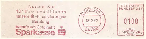 Freistempel C50 494C Bochum - Sparkasse / Nutzen Sie für Ihre Investitionen unsere S-Finanzierungs-Beratung (#2336)