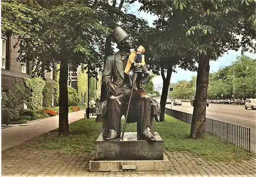 Ansichtskarte Dänemark - Kopenhagen / Hans Christian Andersen Statue (1583)