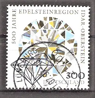 Briefmarke BRD Mi.Nr. 1911 o 500 Jahre Edelsteinregion Idar-Oberstein 1997 / Edelsteinschliff