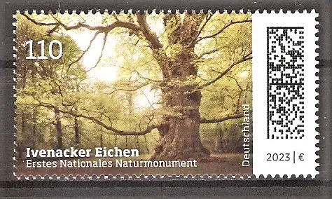 Briefmarke BRD Mi.Nr. 3775 ** Erstes Nationales Naturmonument 2023 / Ivenacker Eichen