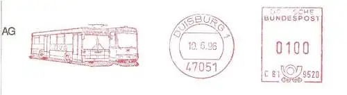 Freistempel C81 952D Duisburg - DVG (Abb. Bus und Straßenbahn) (#2378)