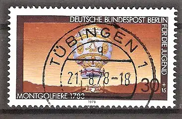 Briefmarke Berlin Mi.Nr. 563 o Vollstempel Tübingen / Jugend 1978