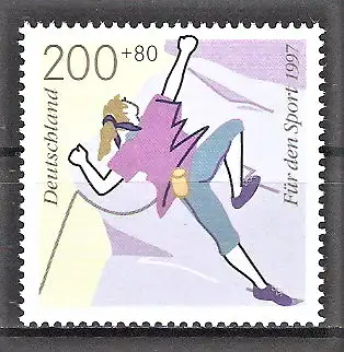 Briefmarke BRD Mi.Nr. 1901 ** Sporthilfe 1997 / Fun-Sport - Freeclimbing