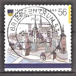 Briefmarke BRD Mi.Nr. 2245 o Vollstempel Briefzentrum 53 / 1000 Jahre Bautzen 2002