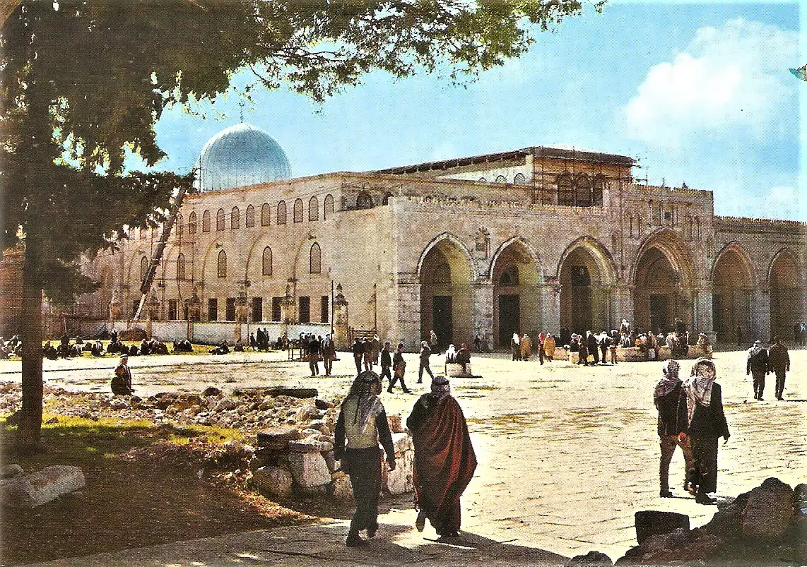 Ansichtskarte Israel - Jerusalem / al-Aqsa-Moschee (1915)