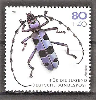 Briefmarke BRD Mi.Nr. 1666 ** Alpenbock (Rosalia alpina)