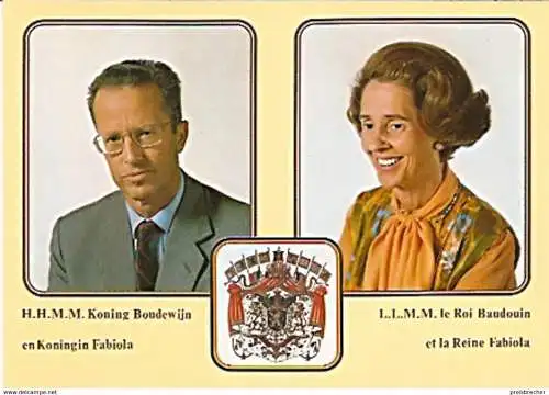 Ansichtskarte Belgien - König Baudouin & Königin Fabiola (199)