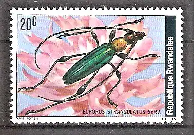 Briefmarke Ruanda Mi.Nr. 930 ** Käfer 1978 / Euporus strangulatus