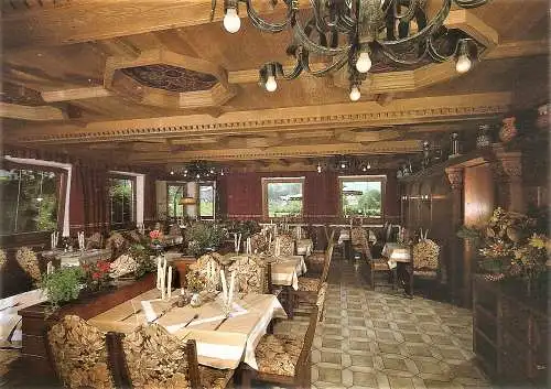 Ansichtskarte Österreich - Kitzbühel / Hotel Restaurant Bruggerhof - Innenansicht (1608)