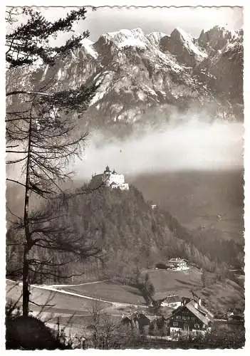 Ansichtskarte Österreich - Werfen / Burg Hohenwerfen gegen das Tennengebirge (2653)