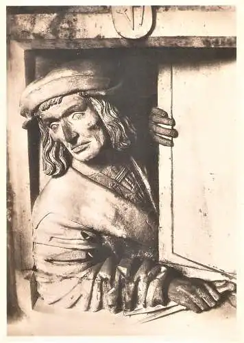 Ansichtskarte Österreich - Wien / St. Stephansdom - Portrait des Meisters Anton Pilgram am Kanzelfuss (2518)