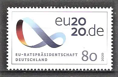 Briefmarke BRD Mi.Nr. 3554 ** EU Ratspräsidentschaft Deutschland 2020