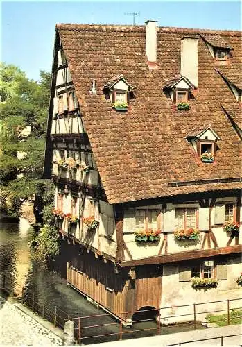 Ansichtskarte Deutschland - Ulm / Schiefes Haus (1801)